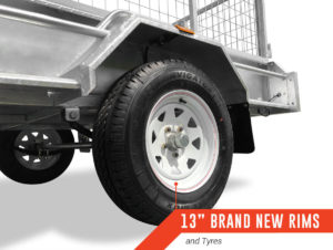 8X6 SINGLE AXLE TRAILER ATM 750KG (300MM SIDE) $2200