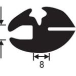 glazing channel rubber
