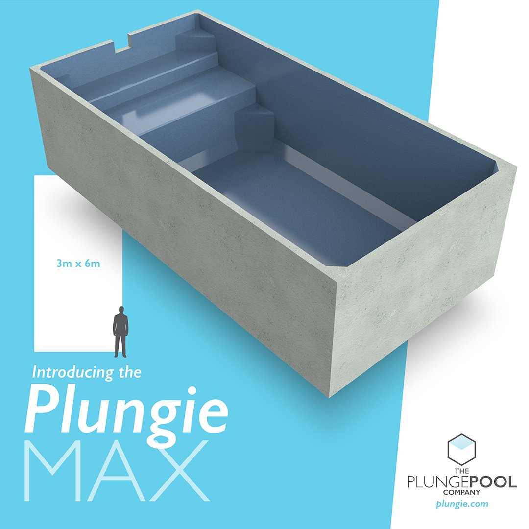 PLUNGE POOL MAX Portable Concrete Pool 6m x 3m 24,990 ScottsFRP