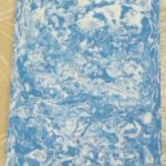 floating pool mat blue