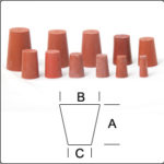 red chemical stoppers