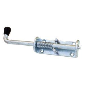 LARGE ZINC PLATE SPRING BOLT 220MM - $12.95