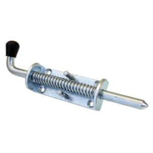 LARGE ZINC PLATE SPRING BOLT 220MM - $12.95