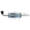 LARGE ZINC PLATE SPRING BOLT 220MM - $12.95