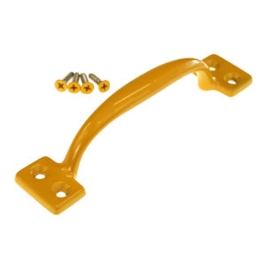 150MM D PULL HANDLE - SAFETY YELLOW POWDERCOAT - $11.39