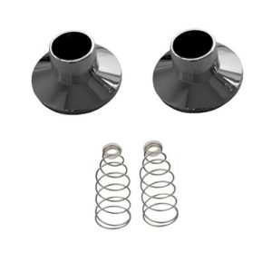 Mildon Recess Flanges & Springs (Pair) Chrome