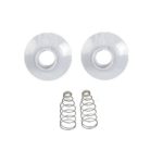 Mildon Recess Flanges & Springs (Pair) White