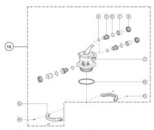 MULTIPORT VALVE 40MM - TOP MOUNT ASTRAL