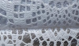 Table Cover Lace Waterproof White 1370mm