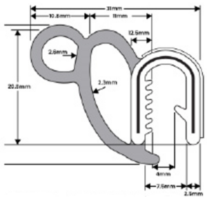 PINCHWELD TRUCK DOOR SEAL LARGE